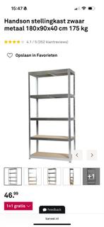 Handson stellingkast zwaar metaal 180x90x40 cm, Ophalen, Zo goed als nieuw