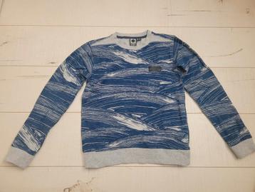 Mooie blauw/ grijze sweater mt 148/152 (Tumble 'n Dry/ NIEUW