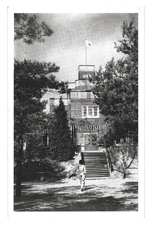 950599	Vierhouten	1954 Gld Kampeercentrum	Saxenheim	Postzege, Verzamelen, Ansichtkaarten | Nederland, Gelopen, Gelderland, 1940 tot 1960