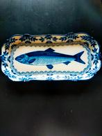 Oude Makkumer blauw-witte vis schaal, Antiek en Kunst, Antiek | Schalen, Ophalen