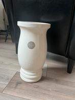 Beige vaas - 37 cm hoog, Ophalen, Overige kleuren, Aardewerk of Porselein, Zo goed als nieuw