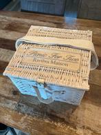 Riviera Maison Picknickmand - Compleet voor 2 personen, Hobby en Vrije tijd, Picknickmanden, Ophalen of Verzenden, Zo goed als nieuw