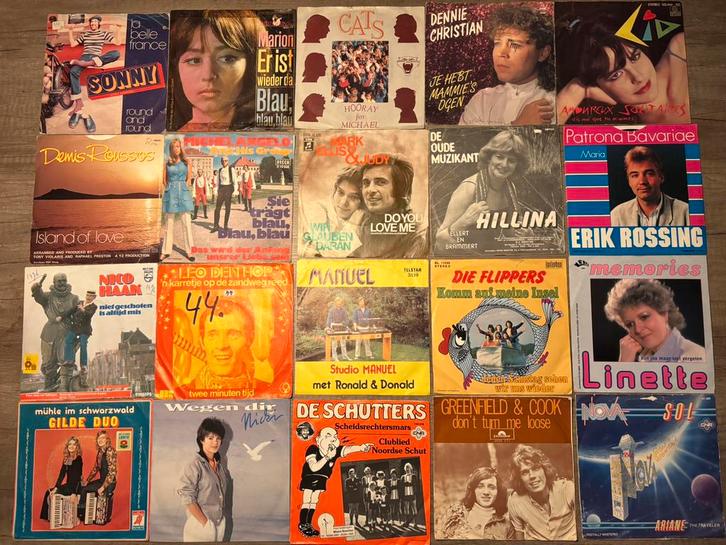 40 piraten singels NL, Duits, Engels en Instrumentaal, Cd's en Dvd's, Vinyl | Nederlandstalig, Gebruikt, Levenslied of Smartlap