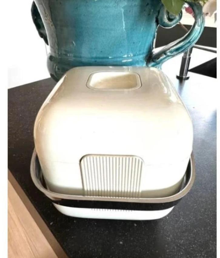 SALE...GUZZINI vintage retro ijsblokjes emmer off white CHCS, Verzamelen, Retro, Huis en Inrichting, Ophalen of Verzenden