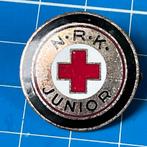 NEDERLANDSE RODE KRUIS JUNIOR speld verzilverd met emaille, Ophalen of Verzenden, Zo goed als nieuw