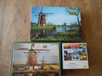 3 legpuzzels molens en Holland 1 van 1000 2 van 500 stukjes, Ophalen of Verzenden, 500 t/m 1500 stukjes, Gebruikt, Legpuzzel