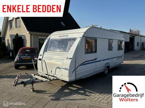 Adria adora 512 UL enkele bedden mover voortent, Caravans en Kamperen, Caravans, Bedrijf, tot en met 4, 1000 - 1250 kg, Rondzit