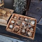 Schitterende doos met 14 ballen ornamentjes, Ophalen of Verzenden, Gebruikt