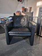 Leolux designstoel zwart leder, Ophalen of Verzenden, Zo goed als nieuw, 75 tot 100 cm, 50 tot 75 cm