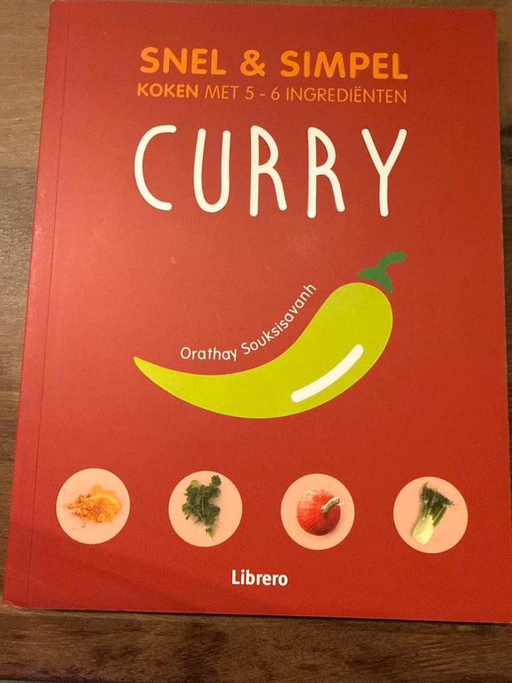Snel & Simpel Koken: Curry met 5-6 ingrediënten, Boeken, Kookboeken, Zo goed als nieuw, Hoofdgerechten, Azië en Oosters, Gezond koken