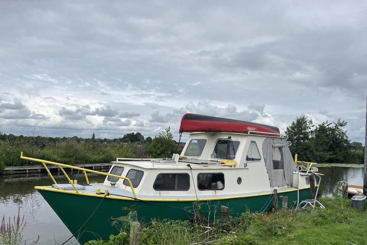 Gein Kruiser, Watersport en Boten, Motorboten en Motorjachten, Gebruikt, Staal, 6 tot 9 meter, Diesel, Binnenboordmotor, 30 tot 50 pk