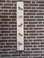 Geborduurd schellekoord paarden  / paardensport, Minder dan 50 cm, Ophalen of Verzenden, Zo goed als nieuw, Schilderij