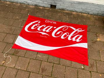 Te Koop : Vintage Coca Cola Vlag Drink Trade Mark beschikbaar voor biedingen