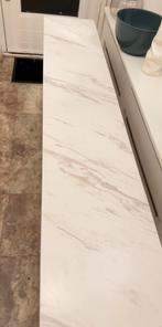 Bijzettafel goud marmer, 45 tot 60 cm, Minder dan 55 cm, Metaal of Aluminium, Rond