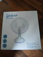 Nieuwe Deluxa Tafelventilator - 3 Snelheden, Ophalen of Verzenden, Nieuw, Tafelventilator