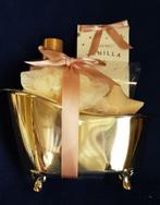 Geschenkset in gouden badkuip 5-delig, Sieraden, Tassen en Uiterlijk, Uiterlijk | Lichaamsverzorging, Ophalen of Verzenden, Nieuw