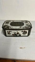 Vintage Oud Koekjesblik met Japans tafereel er op, Verzamelen, Ophalen of Verzenden, Gebruikt, Overige