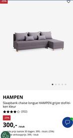 Slaapbank chaise longue HAMPEN grijs JYSK, Tuin en Terras, 3 zitplaatsen, Ophalen of Verzenden, Zo goed als nieuw, Loungeset