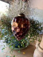 Bruine kerstbal, dennenappel vorm kersthanger,, Diversen, Kerst, Ophalen of Verzenden, Nieuw