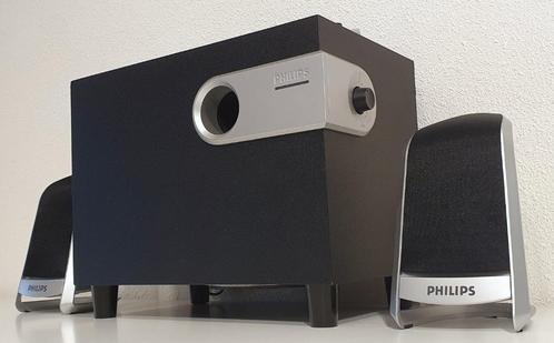 Philips 2.1 Speakersysteem met subwoofer, Computers en Software, Pc speakers, Gebruikt, Audiokanaal 2.1, Ophalen of Verzenden