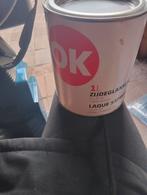2 verf blikken nieuw zijdeglans zwart, Doe-het-zelf en Verbouw, Verf, Beits en Lak, Minder dan 5 liter, Ophalen, Nieuw, Verf