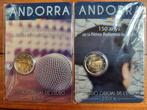 Andorra 2 x 2 euro 2016 BU, Postzegels en Munten, Munten | Europa | Euromunten, Ophalen of Verzenden, Overige landen, 2 euro, Setje