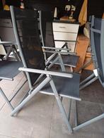 Mooie inklapbare tuinset van 6 stoelen, verkoop als set, Ophalen, Gebruikt, Overige materialen
