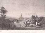 Amersfoort from the road to Utrecht Staalgravure T.Barber, Ophalen of Verzenden