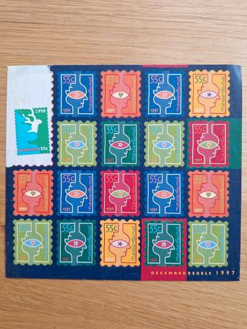 Nederland Decemberzegels 1997 - Compleet vel beschikbaar voor biedingen