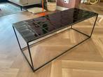 Zwarte salontafel met tegeltjes., Huis en Inrichting, Tafels | Salontafels, Ophalen, Minder dan 50 cm, 100 tot 150 cm, Zo goed als nieuw