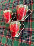 Bekers mokken rode rozen, Huis en Inrichting, Keuken | Servies, Ophalen of Verzenden, Zo goed als nieuw, Overige stijlen, Kop(pen) en/of Schotel(s)