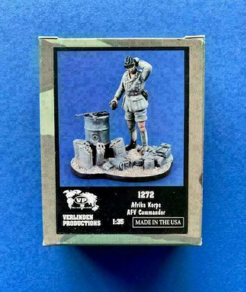 Verlinden	1272	Afrika Korps AFV Commander Vignette	1/35, Hobby en Vrije tijd, Modelbouw | Figuren en Diorama's, Nieuw, Diorama