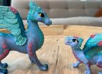 Schleich draken, Drakenmoeder met jong schleich, ., Ophalen of Verzenden, Zo goed als nieuw, .