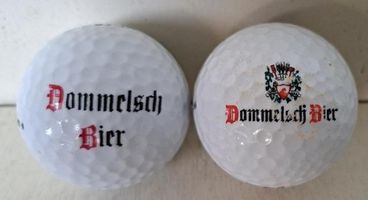 Dommelsch Bier Golf ballen 2 st., Verzamelen, Biermerken, Gebruikt, Overige typen, Dommelsch, Ophalen of Verzenden