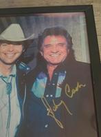 Johnny Cash en Dwight Yoakam handtekeningen op foto, Cd's en Dvd's, Vinyl Singles, Ophalen of Verzenden, Gebruikt, Country en Western
