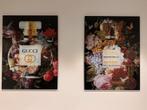 Plexiglas Schilderij - Coco Chanel & Gucci Mademoiselle, Ophalen of Verzenden