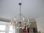 Volle antieke kroonluchter, 8 armen, Ophalen, Zo goed als nieuw, Glas