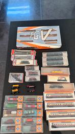Grote partij N-schaal modeltreinen + rails en wissels, Hobby en Vrije tijd, Modeltreinen | H0, Overige merken, Gebruikt, Gelijkstroom of Wisselstroom