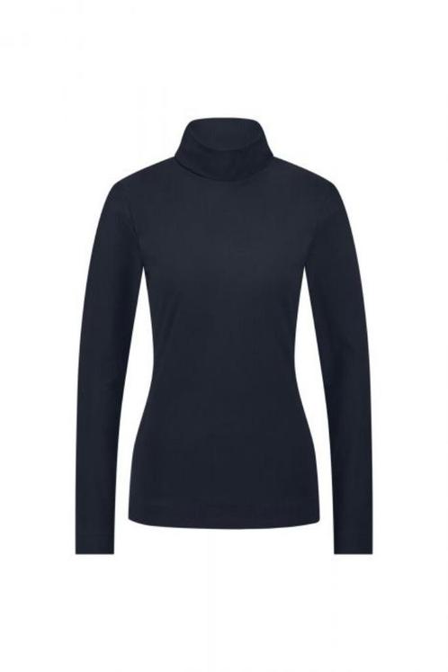 IN NIEUWSTAAT! Studio Anneloes faith rib col top blauw M, Kleding | Dames, Tops, Zo goed als nieuw, Maat 38/40 (M), Blauw, Lange mouw