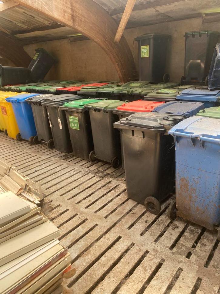 afvalcontainers 660 770 1100 1600 kliko 120-140-240-360, Huis en Inrichting, Woonaccessoires | Prullenbakken, Gebruikt, Kunststof