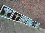 ZES Afrikaanse schilderijen, Antiek en Kunst, Kunst | Schilderijen | Modern, Ophalen of Verzenden