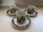 3 x vintage Ikea Näckros koffiekopjes met schotels, Huis en Inrichting, Keuken | Servies, Gebruikt, Ophalen of Verzenden, Overige stijlen