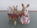 Sylvanian Families Konijnen Familie met Kinderwagen, Ophalen of Verzenden, Zo goed als nieuw, Overige typen