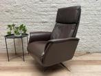 Hjort Knudsen Verstelbare relax fauteuil relaxstoel leer, Ophalen, N, Leer, N
