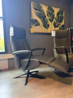 Relaxfauteuil Twice 109 XL leder antraciet - elektrisch, Huis en Inrichting, Fauteuils, Nieuw, Ophalen of Verzenden, 50 tot 75 cm