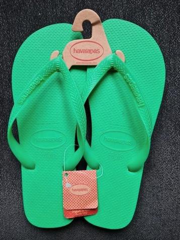 havaianas Top-teenslippers in groen maat 45-46 (EUR 47/48, U beschikbaar voor biedingen