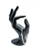 Zilveren 'close forever' armband, 20 cm, Sieraden, Tassen en Uiterlijk, Armbanden, Gebruikt, Info@zilverwebsite.nl, Verzenden