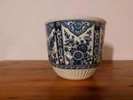 Boch Belgium Delfts Blauw Bloempotten, Gebruikt, Rond, Ophalen of Verzenden, Aardewerk