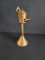 Snotneus Olielampje van messing, Antiek en Kunst, Ophalen of Verzenden, Koper
