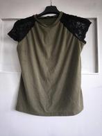 legergroen shirt, Ophalen of Verzenden, Zo goed als nieuw, Korte mouw, Maat 36 (S)